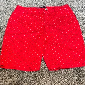 Gloria Vanderbilt Red/White Stars Shorts